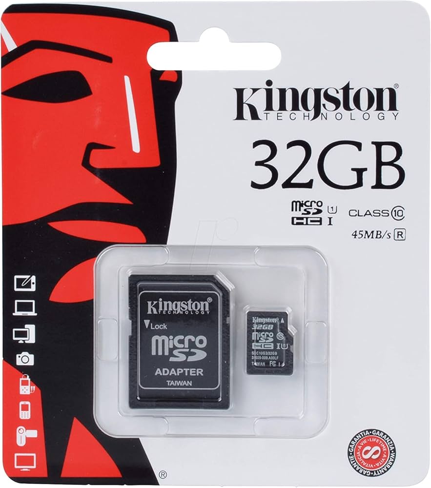 MEMORIA MICRO SD KINGSTON DIGITAL 32GB  DIGITAL CLASS 10 100MB/S CON ADAPTADOR