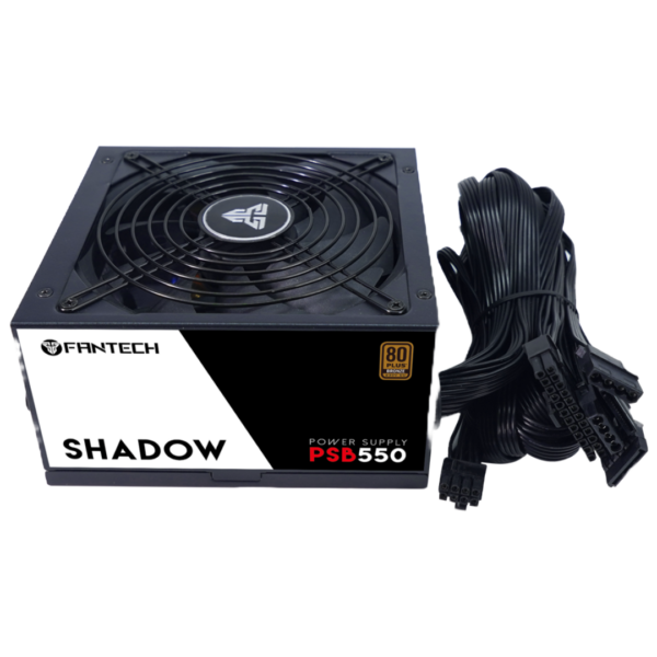 POWER SUPPLY FANTECH (Mod. PSB550 SHADOW) 550W , 80 Plus Bronze, 1xATX 24 pin