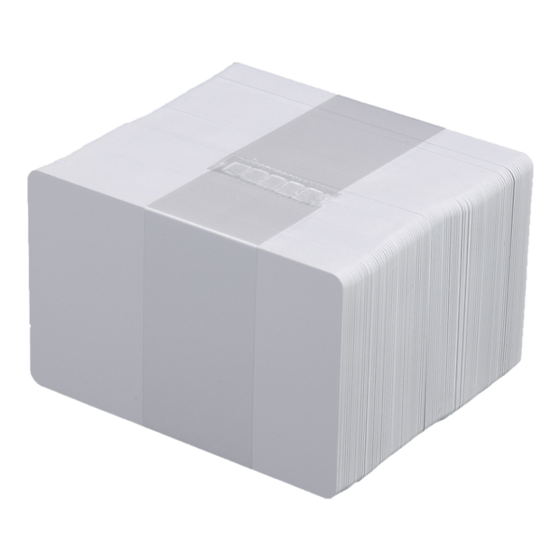 PAQUETE TARJETA DE CARNET BLANCA PVC