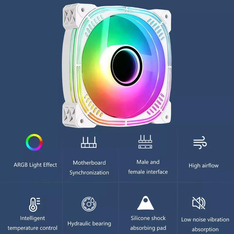 FAN COOLER MUNDO TODO GAMING BLANCO