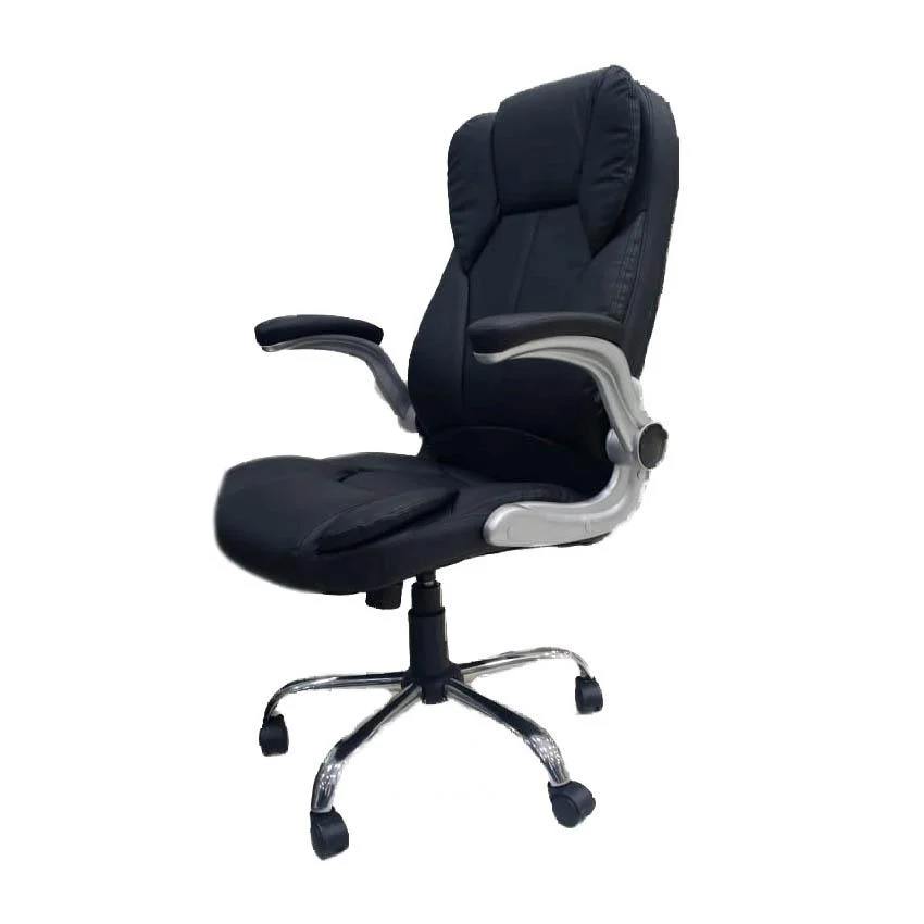 Silla Ejecutiva negra leather sintetico, brazos, peso max 265lib 3 meses de garantia