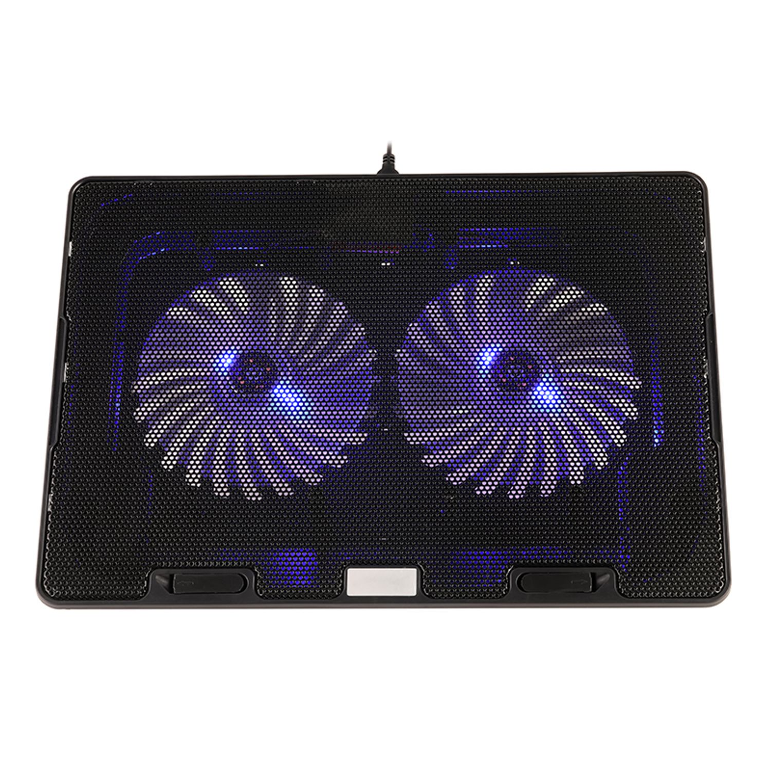 Fan Cooler HAVIT HV-F2083 para Laptop – 2 Ventiladores LED Azul, 14”–17”